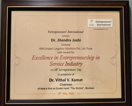 service partner award by Haier